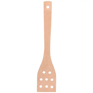 ملعقة مسطحة منحنية من خشب الزان