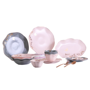 طقم عشاء 28 قطعه - FLOWER DESIGN - بورسلين