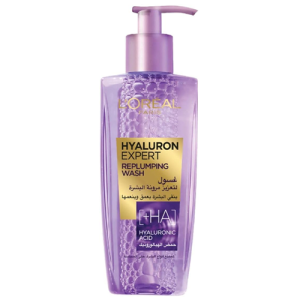 غسول الوجه هيالورون إكسبيرت لإعادة ملء البشرة بحمض الهيالورونيك، 200 مل - لوريال باريس