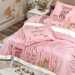 طقم ملاية سجى اطفال - موديل الغزالة رايقة - 6 قطع