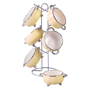 طقم بولة شوربة 6 قطع + استاند من الاندلس