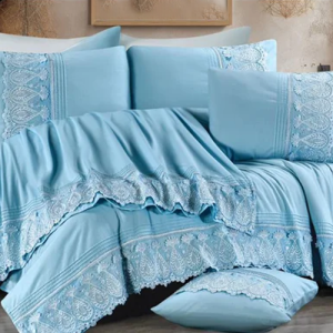 طقم ملاية اطلالة كبير - موديل حياة - 4 قطع