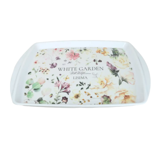 صينية تقديم كبيرة من الميلامين – متعددة الألوان، مربعة – كبيرة