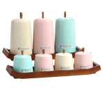 طقم توابل 12 قطعة على حامل بامبو