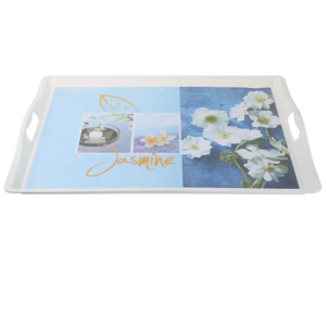 صينية تقديم كبيرة من الميلامين - متعدد الألوان، مستطيلي - وسط