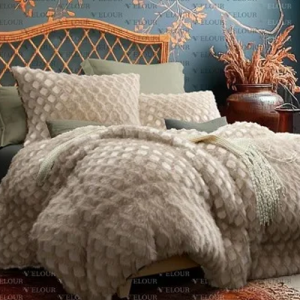لحاف فيلور - كبير - موديل مينك - 3 قطع