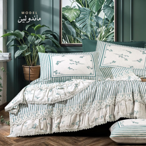 طقم ملاية اطلالة كبير - موديل ماندولين - 4 قطع