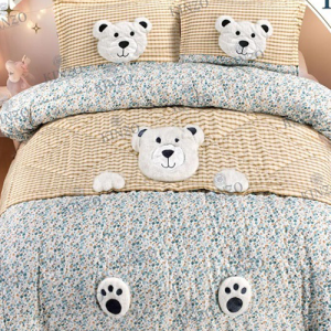 كوفرتة كنزو - اطفال - موديل لارى - 4 قطع