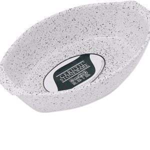 طاجن سيروتيل البيضاوي المصنوع من البورسلين، مقاس XL، أبيض