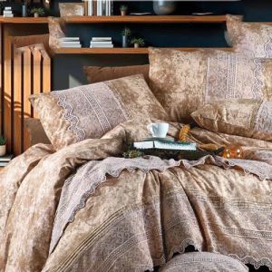 طقم ملاية اطلالة كبير - موديل ليزا - 4 قطع