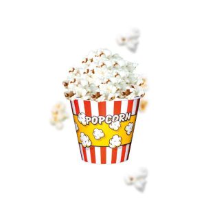 علبة فشار مقاس (3) برسومات مختلفة - الوطنية