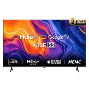 تلفزيون - 55 بوصة 4K UHD  - تحكم صوتي - HDR10 - هاير