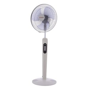 مروحة ستاند فريش توب بيانو بدون ريموت كنترول، 16 بوصة - ابيض  رمادي