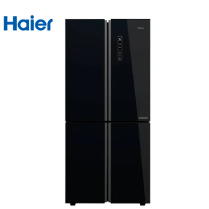 ثلاجة هاير 4 باب 502 لتر ديجيتال انفرتر زجاجى أسود HRF-550TDBG