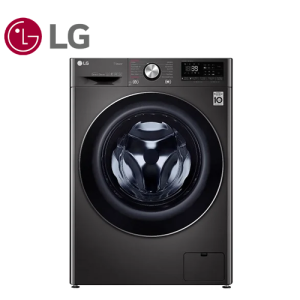 غسالة ملابس اتوماتيك ال جي - بمجفف، تحميل امامي - 9 كيلو، اسود- F4R5VGG2E