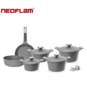 طقم جرانيت مضلع - 10قطع - نيوفلام