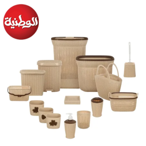 طقم حمام نت  - 15 قطعة  - الوطنية