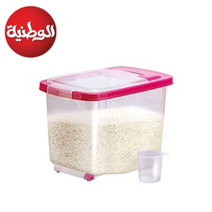 علبة أرز صغيرة شفافة من الوطنية