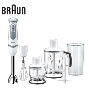 هاند بليندر براون - مالتي كويك 5 فاريو بملحقات - 1000 وات - ابيض/رمادي - MQ 5245 WH