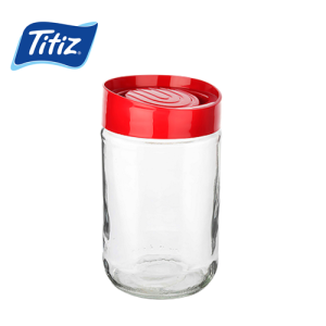 برطمان تخزين بلاستيكي للبقوليات مع غطاء - تيتز