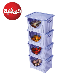 تربو  بلاستيك -  4 ارفف - من الوطنية