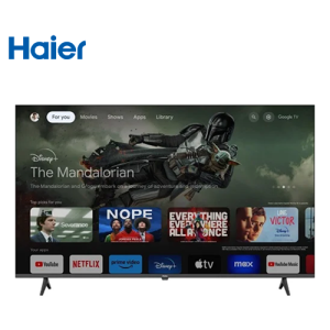 شاشة تلفزيون LED سمارت هاير 55 بوصة بدقة 4K UHD مع ريسيفر داخلي - H55K80EU
