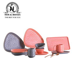 طقم عشاء 31  قطعه - WAVES DESIGN  - بورسلين