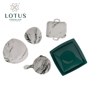 طقم عشاء بورسلين - 26 قطعة -موديل 6024 - لوتس