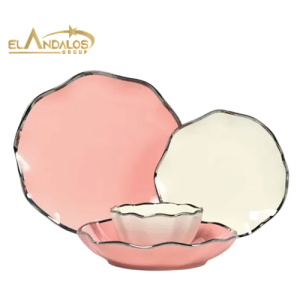 طقم عشاء بورسلين - 24 قطعة - الاندلس