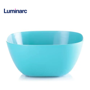 بولة سلطه اركوبال ابيض ساده من لومينارك – 14 سم  - مربعة