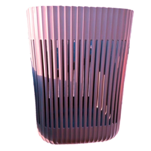 سلة ديلي - مربعة الشكل لون بينك، سعة 10 لتر -  اكسا هوم