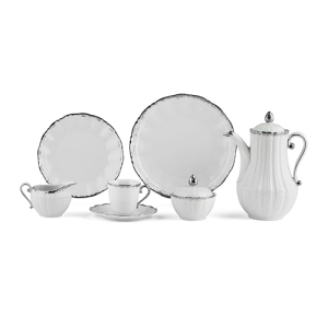 طقم شاى وجاتوه - 24 قطعة - موديل 9019 - لوتس