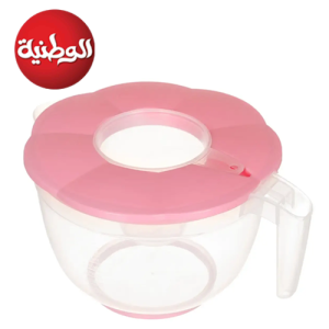 وعاء عجن ميكسر بلاستيك من الوطنية - شفاف