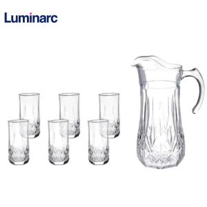 طقم شربات زجاج شفاف - لومينارك
