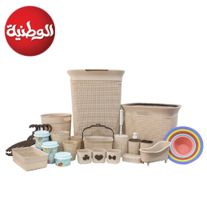 طقم حمام كايان - 30 قطعة - الوطنية
