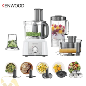 محضر طعام  -  10 قطع - 3 لتر - مالتي - 1000 وات - متعدد الالوان – FDP65.750WH - كينوود