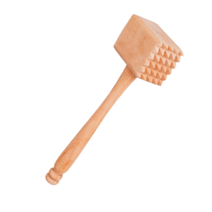 مطرقة لحوم خشب زان - 34 سم - خشبي