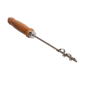 مقوار ستانلس حلزونى بيد خشب