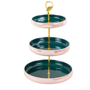 شيالة كحك 3 دور  - بورسلين - حامل معدن