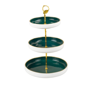 شيالة كحك 3 دور  - بورسلين - حامل معدن