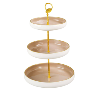 شيالة كحك 3 دور  - بورسلين - حامل معدن