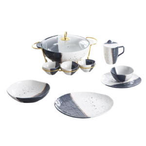 طقم عشاء 48 قطعة - بورسلين