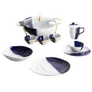 طقم عشاء 48 قطعة - بورسلين