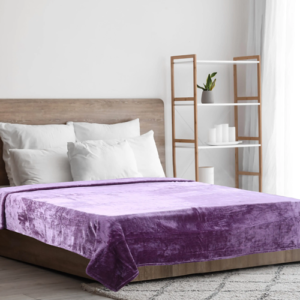 دفايه قطيفة موريلا اصلان - 220×240 سم - 1800 جرام تقريبا - موف