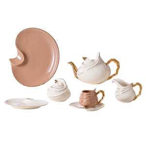 طقم شاى وجاتوه بورسلين  - 24 قطعة - الاندلس