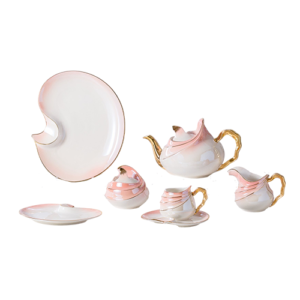 طقم شاى وجاتوه بورسلين  - 24 قطعة - الاندلس