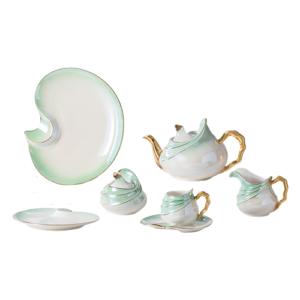 طقم شاى وجاتوه بورسلين  - 24 قطعة - الاندلس