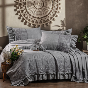 طقم ملاية سرير كبير - اكسلانس موديل شونيز - 4 قطع