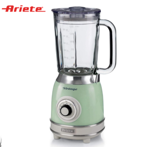خلاط زجاجي فينتيدج - 1000 وات وعاء زجاجي - سعة 1.5 لتر - 4 سرعات + نبض - اريتى - 583