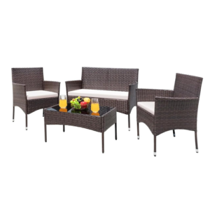 طقم دوبار - 4 قطع - مكون من كنبة 2 كرسى + ترابيزة